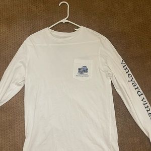 White Vineyard Vines Kentucky derby long sleeve
